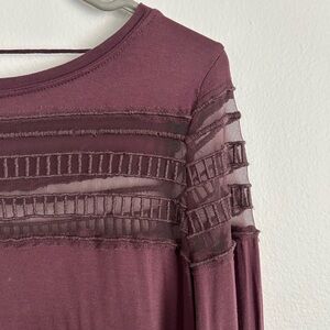 Free People Women’s Shirt Purple Size Small